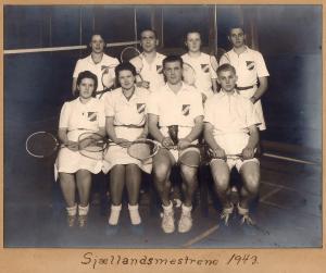 HGI's Sjællandsmestre i badminton 1943