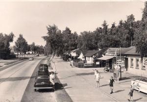 Solrød Strandvej ud for Lærkevej 1953